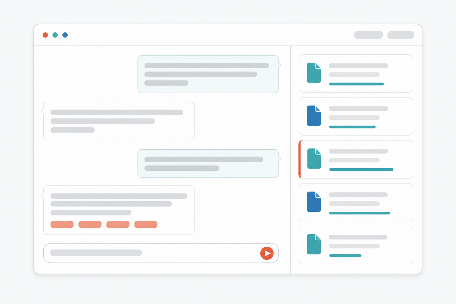 Preview of the Floss Assist interface showing answers with source citations
